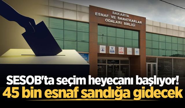SESOB'ta seçim heyecanı başlıyor! 45 bin esnaf sandığa gidecek