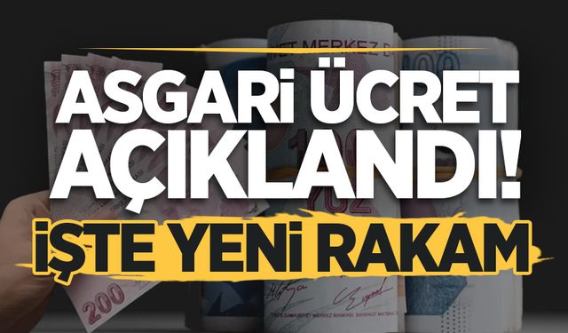 2026 yılı asgari ücreti belli oldu!