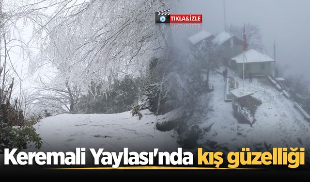 Keremali Yaylası'nda kış güzelliği