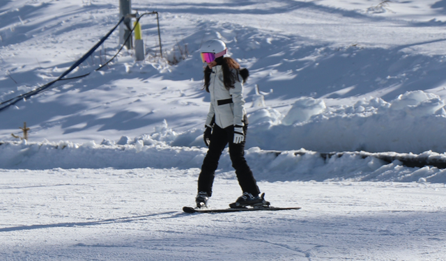 Kartalkaya'da kayak sezonu açıldı