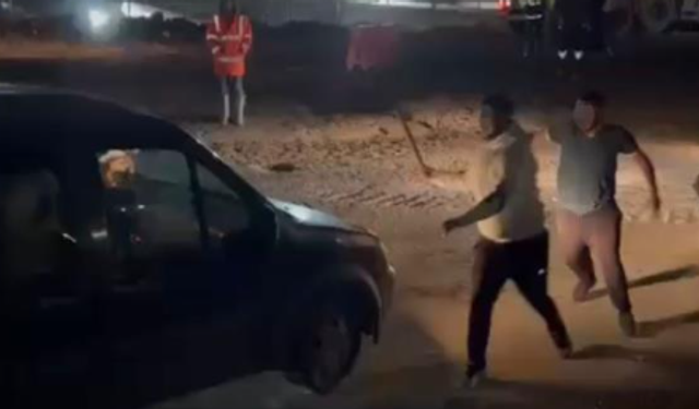 Kaza sonrası ortalık karıştı