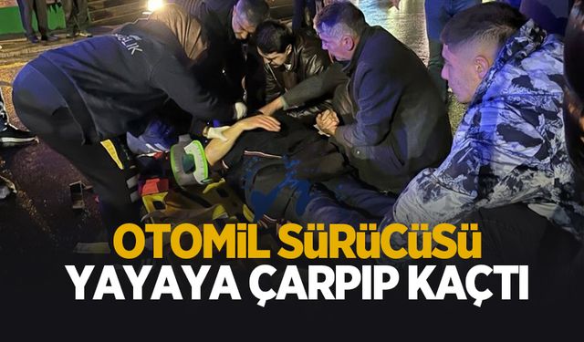 Otomobilin çarptığı yaya yaralandı, sürücü aranıyor