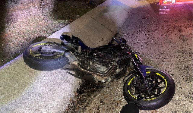 Motosiklet kazası: 1 yaralı
