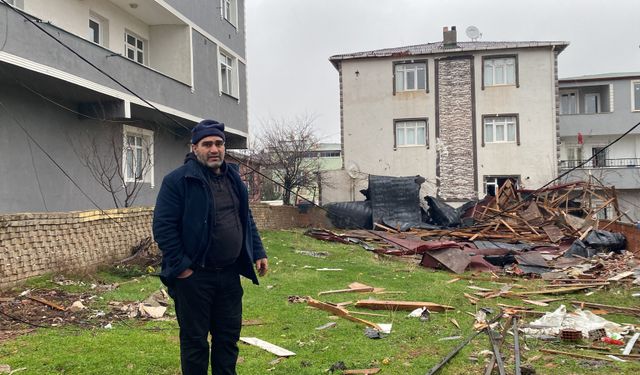 Komşuyu fırtına vurdu