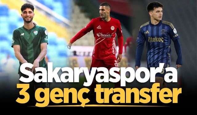 Sakaryaspor'a 3 genç transfer