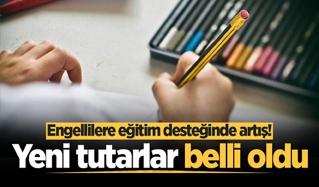 Engellilere eğitim desteğinde artış! Yeni tutarlar belli oldu