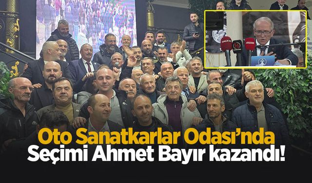 Sakarya Oto Sanatkârları Odası'nda Ahmet Bayır güven tazeledi