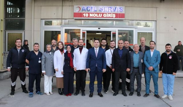 İl Sağlık Müdürü Özdemir'den Yenikent Devlet Hastanesine ziyaret