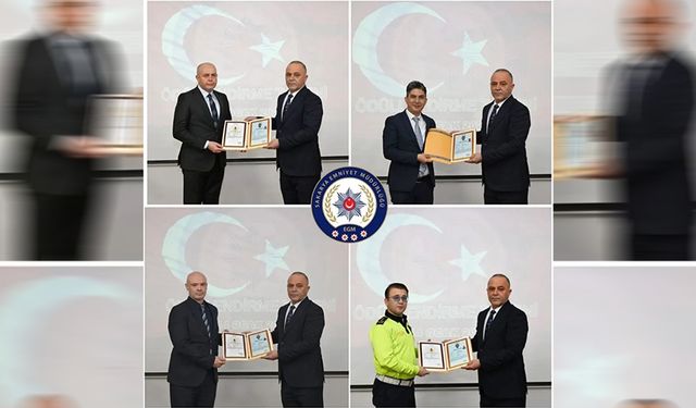 İl Emniyet Müdürü Saka’dan başarılı personellere ödül