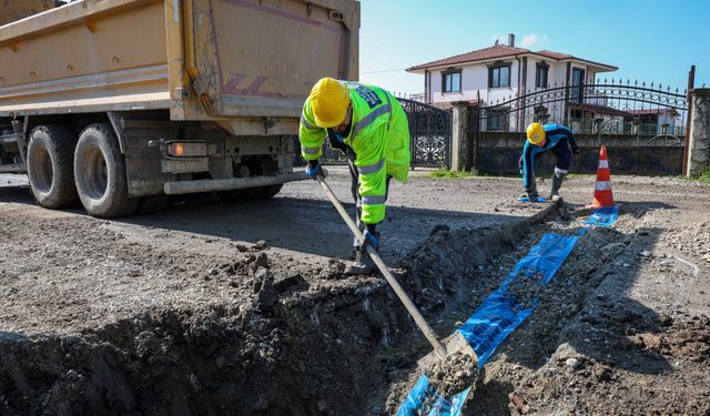 Küçükesence'de yeni altyapı ile su kayıpları son buldu
