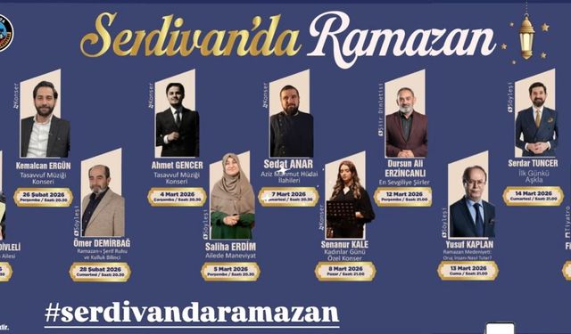 Serdivan’da Ramazan’ın manevi iklimi kültür ve sanatla buluşuyor