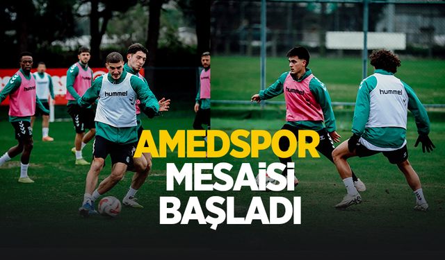 Amedspor mesaisi başladı
