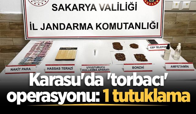 Karasu'da 'torbacı' operasyonu: 1 tutuklama