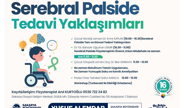 Uzmanlar Serebral Palsiyi anlatacak: Farkındalık programı 16 Şubat’ta