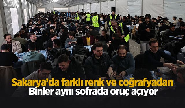 Farklı renk ve coğrafyadan binler aynı sofrada oruç açıyor