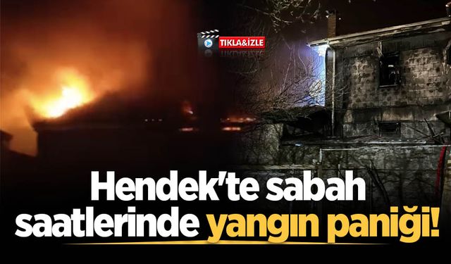 Hendek'te sabah saatlerinde yangın paniği!