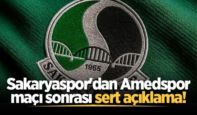 Sakaryaspor'dan Amedspor maçı sonrası sert açıklama!