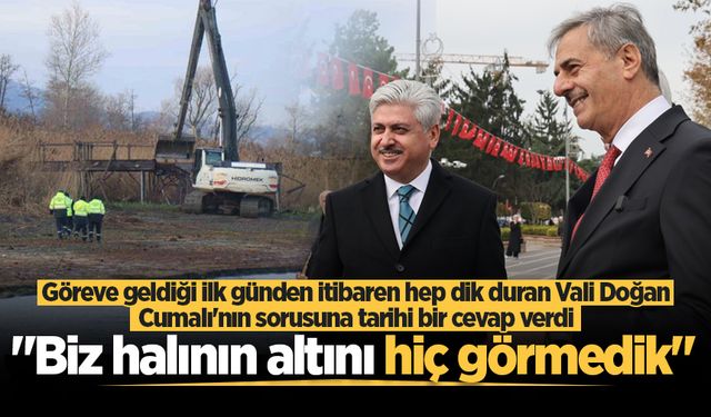 Vali Doğan: "Biz halının altını hiç görmedik"