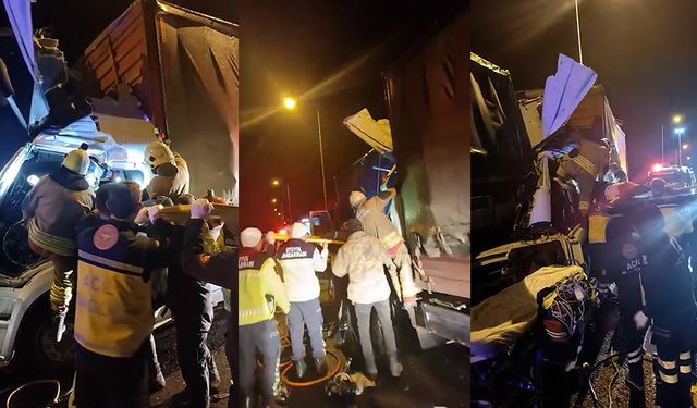 TEM'de kaza: 1 ölü, 1 yaralı