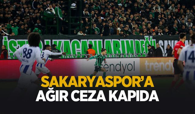 Sakaryaspor’a ağır fatura kapıda