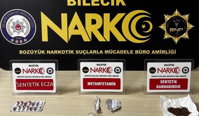 Bilecik'te uyuşturucu operasyonunda 3 zanlı yakalandı
