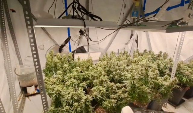 Evleri uyuşturucu serasına, tuvaletleri laboratuvara çevirmişler