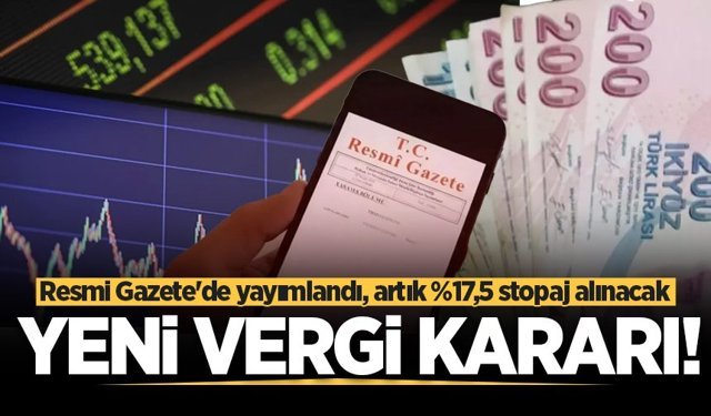 Resmi Gazete’de yayımlandı: Yatırım fonlarına yeni vergi düzenlemesi