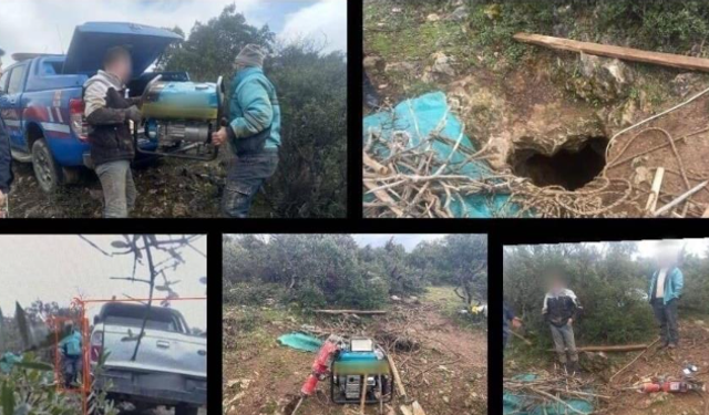 Define için 35 metre tünel kazmışlar