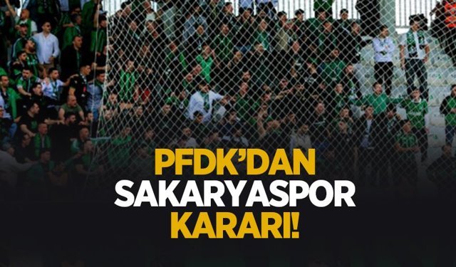 Sakaryaspor taraftarına ceza