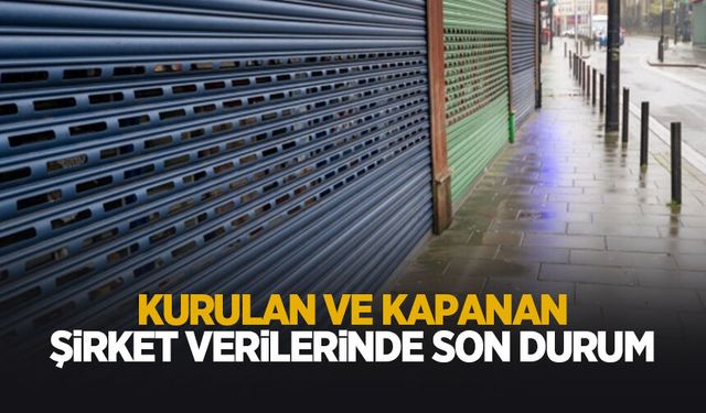 Yılın ilk 2 ayında kurulan ve kapanan şirket verileri