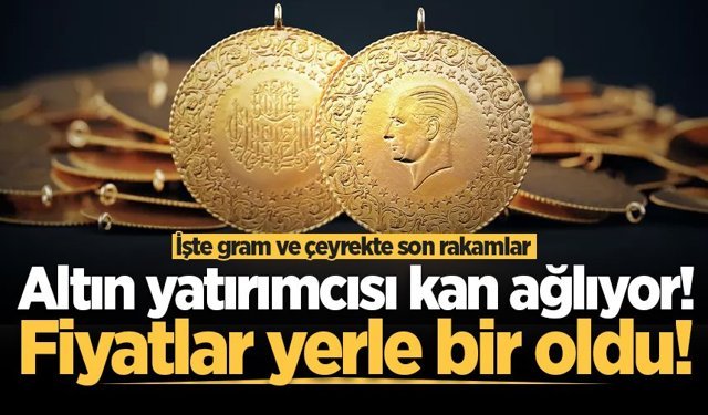 Altın fiyatları tepetaklak! Düşüş durdurulamıyor