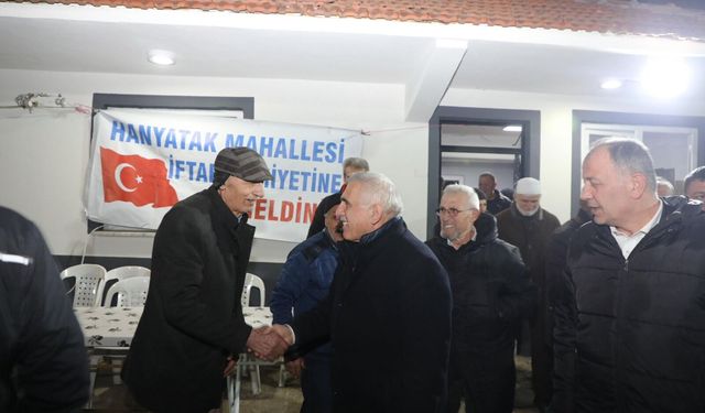 Ali İnci Hanyatak Mahallesi’nde iftara katıldı