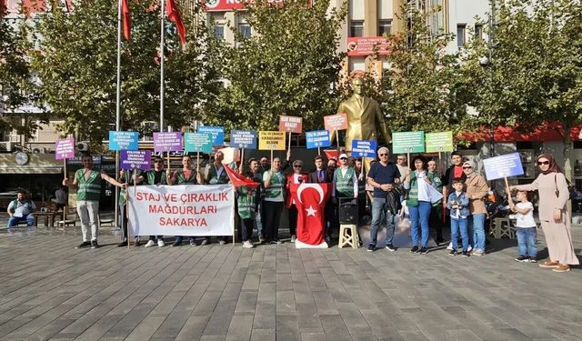 Sakarya’da staj ve çıraklık mağdurları emeklilik hakkı için bekliyor