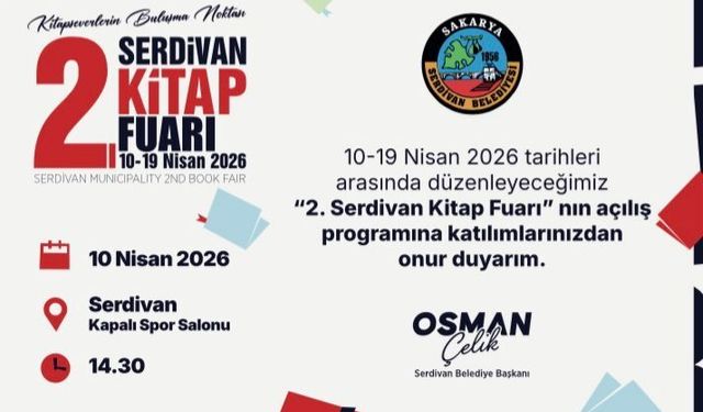 Serdivan kitapla buluşuyor: 2. Kitap Fuarı kapılarını açıyor