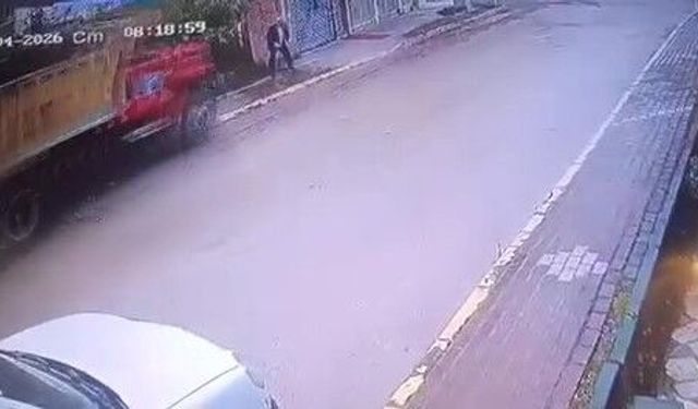Freni boşalan kamyon dehşet saçtı: Yaşlı adam feci şekilde can verdi