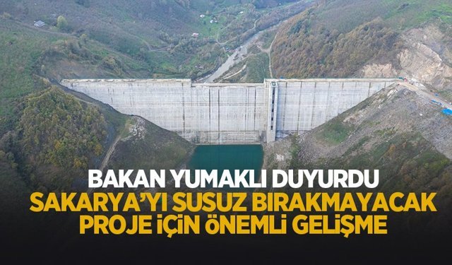Sakarya susuz kalmayacak: Dev İsale Hattı Projesi başlıyor