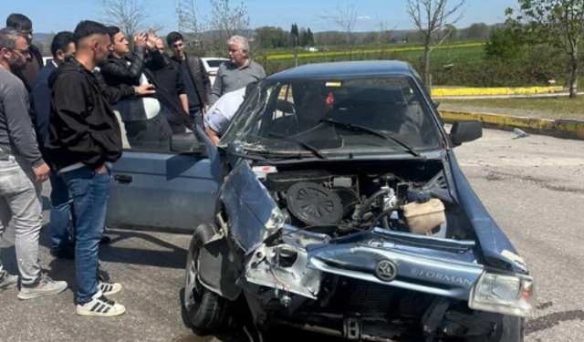 Akmeşe yolunda kaza