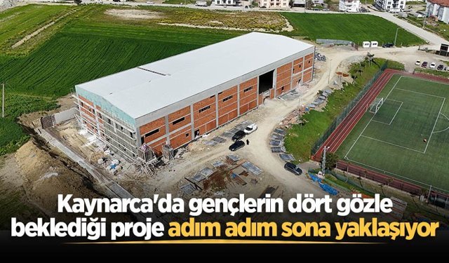 Kaynarca'da gençlerin dört gözle beklediği proje adım adım sona yaklaşıyor