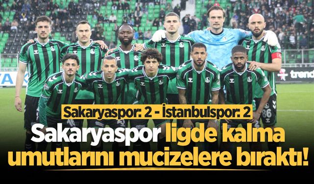 Sakaryaspor: 2 - İstanbulspor: 2