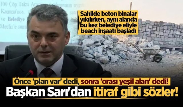 Başkan İshak Sarı'dan itiraf gibi sözler! Önce 'plan var' dedi, sonra 'orası yeşil alan' dedi!