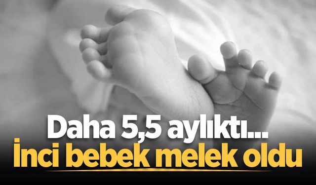Daha 5,5 aylıktı... İnci bebek melek oldu