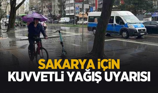 Kuvvetli yağış uyarısı