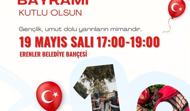 Erenler Belediyesi'nden 19 Mayıs daveti