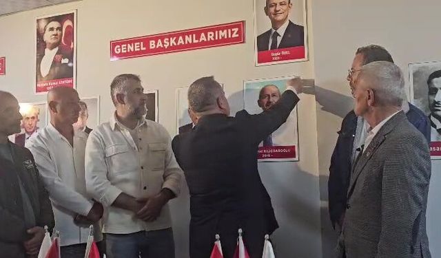 Parti binasından Kılıçdaroğlu'nun fotoğrafı kaldırıldı