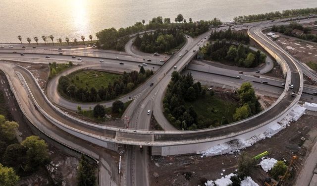 D-130'u rahatlatacak yeni bağlantı yolu hizmete girdi