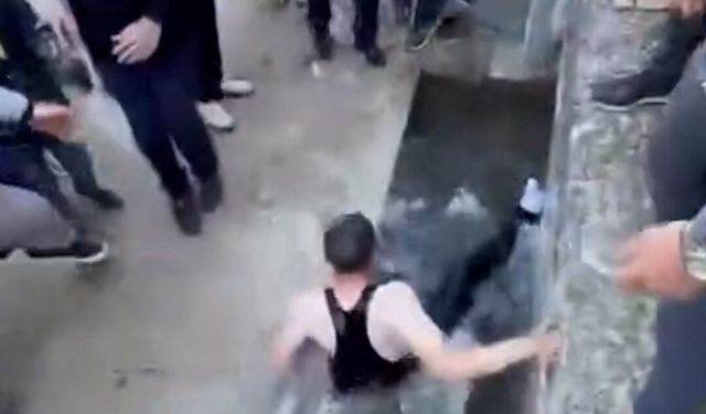 Bayram namazına gelmeyenleri buz gibi suya attılar