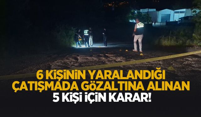 Silahlı çatışma soruşturmasında 5 kişiye adli kontrol