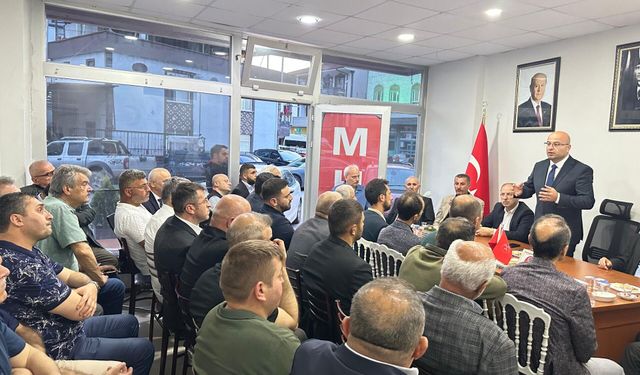 MHP İl Başkanı Alkaş'tan Karapürçek'e ziyaret