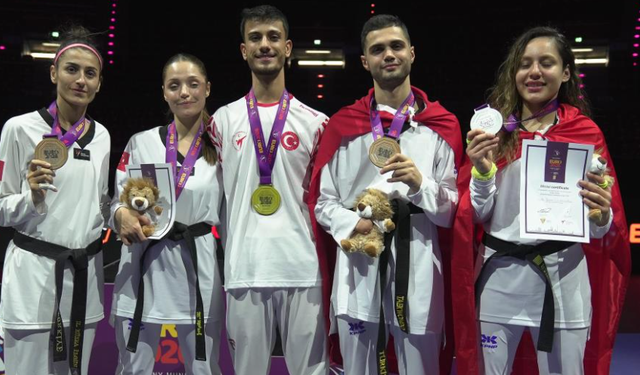 Milli taekwondoculardan 5 madalya