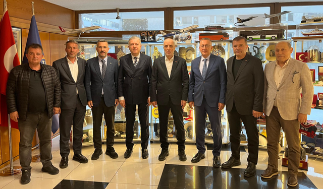 Ergün Atalay'ı ziyaret ettiler